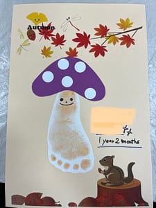 １１月の手形アート