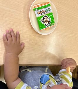 聖学院みどり幼稚園のおやつタイム