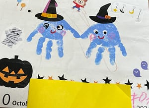 10月の手形アート