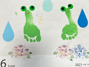 6月の足形アート