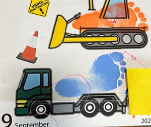 ９月の足形アート
