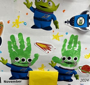 １１月の手形アート