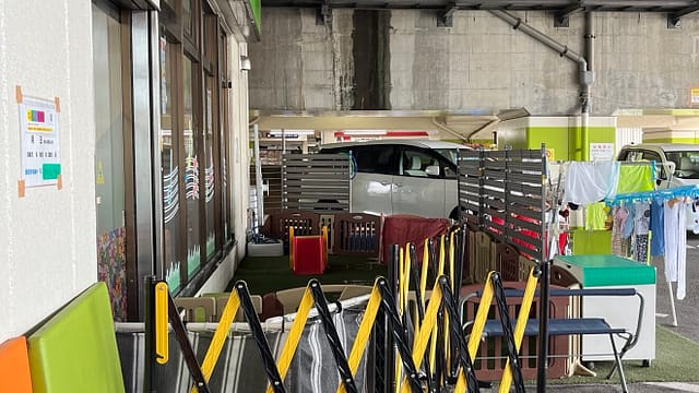 ねいろ保育園の駐車場