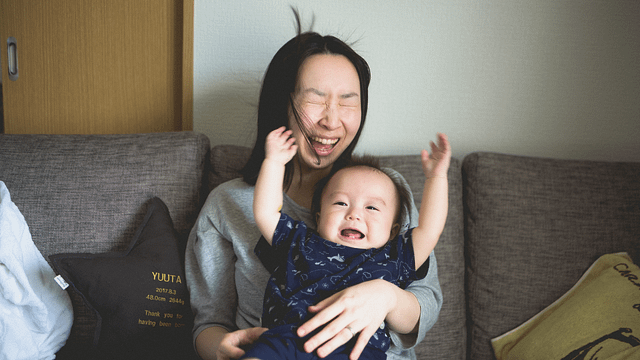 親子の様子