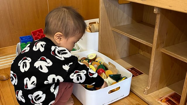 つつじが丘認定こども園の支援センターの様子